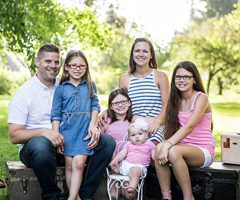 Aaron Qualls and his family